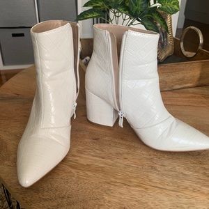 White booties